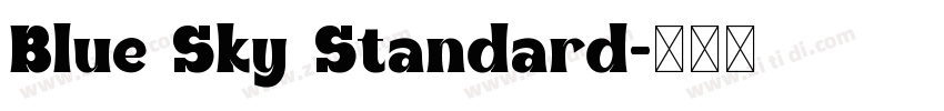 Blue Sky Standard字体转换